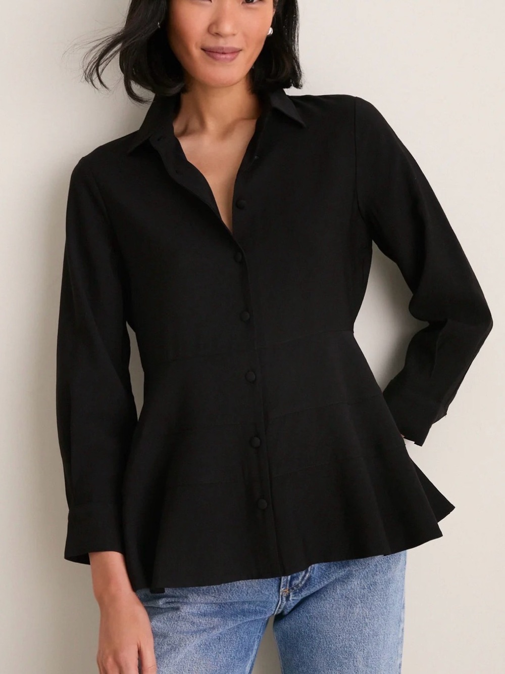 Tuckernuck Pomander Place Black Ashlen Blouse Small Nee With Tags